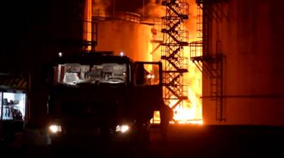 Пожар на нефтебазе под Ровно потушили