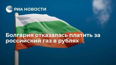 Представитель правительства Болгарии Бориславова: страна не будет платить за газ в рублях