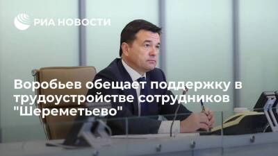Воробьев обещает поддержку в трудоустройстве сотрудников "Шереметьево"