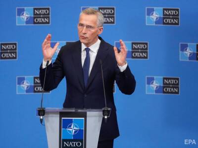 Столтенберг не ответил прямо на вопрос, не пора ли НАТО предоставить Украине наступательное вооружение