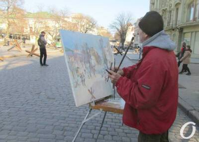 Фотофакт: что рисует одесский художник в самом сердце города? | Новости Одессы