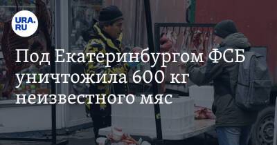 Под Екатеринбургом ФСБ уничтожила 600 кг неизвестного мяса