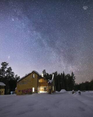 Прекрасное звездное небо можно было наблюдать ночью во Всеволожском районе