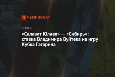 «Салават Юлаев» — «Сибирь»: ставка Владимира Вуйтека на игру Кубка Гагарина