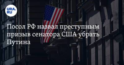 Посол РФ назвал преступным призыв сенатора США убрать Путина