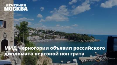 МИД Черногории объявил российского дипломата персоной нон грата