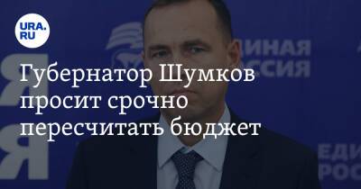 Губернатор Шумков просит срочно пересчитать бюджет
