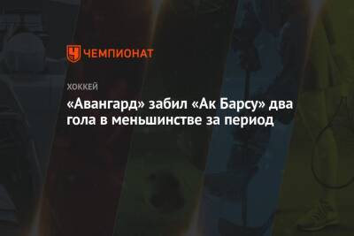 «Авангард» забил «Ак Барсу» два гола в меньшинстве за период