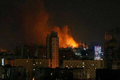 Ночью Харьков подвергся массированной бомбардировке