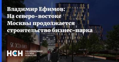 Владимир Ефимов: На северо-востоке Москвы продолжается строительство бизнес-парка