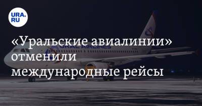 «Уральские авиалинии» отменили международные рейсы