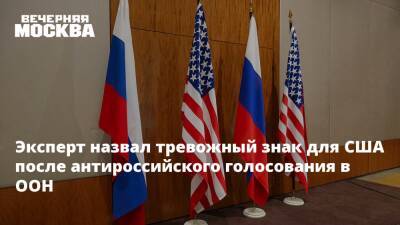 Эксперт назвал тревожный знак для США после антироссийского голосования в ООН