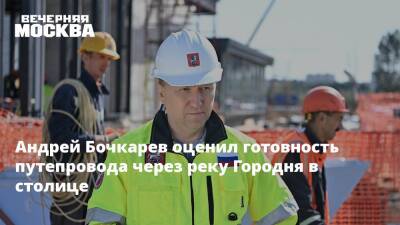 Андрей Бочкарев оценил готовность путепровода через реку Городня в столице