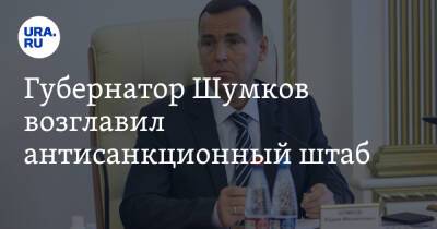 Губернатор Шумков возглавил антисанкционный штаб