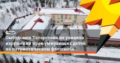 Омбудсмен Татарстана не увидела нарушений прав умирающих детей на патриотическом флешмобе