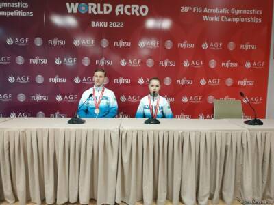 Довольны результатом выступления на Всемирных соревнованиях по акробатической гимнастике в Баку – бронзовые призеры