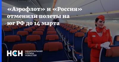 «Аэрофлот» и «Россия» отменили полеты на юг РФ до 14 марта