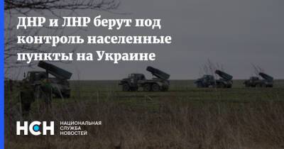 ДНР и ЛНР берут под контроль населенные пункты на Украине