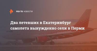 Два летевших в Екатеринбург самолета вынужденно сели в Перми