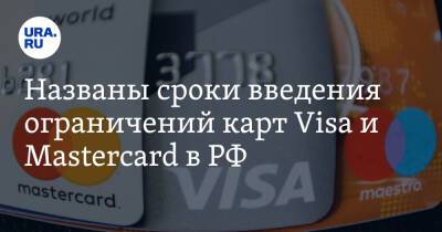 Названы сроки введения ограничений карт Visa и Mastercard в РФ