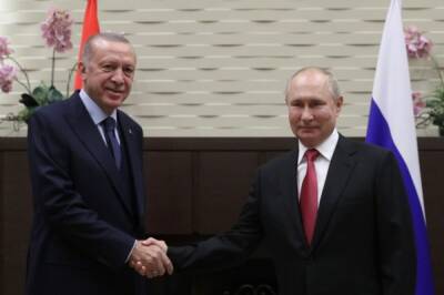 В Кремле рассказали подробности беседы Путина и Эрдогана
