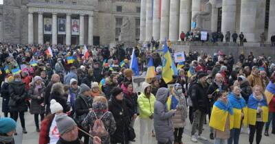 Война с Россией: в Варшаве массово вышли в поддержку Украины (ФОТОРЕПОРТАЖ)