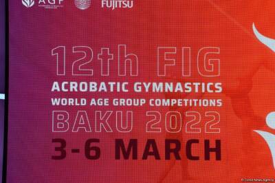 В Баку определились победители Всемирных соревнований по акробатической гимнастике среди смешанных пар