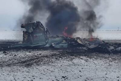 Над Харьковом украинские военные сбили вражеский истребитель Су-25. ФОТО