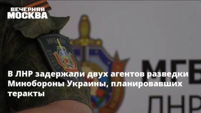 В ЛНР задержали двух агентов разведки Минобороны Украины, планировавших теракты