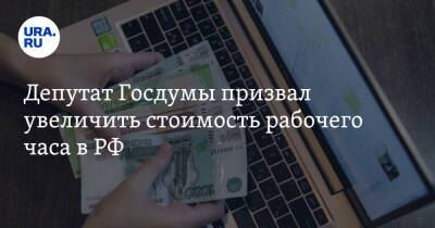 Депутат Госдумы призвал увеличить стоимость рабочего часа в РФ