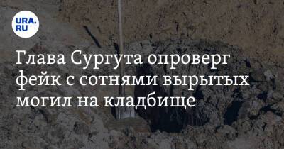 Глава Сургута опроверг фейк с сотнями вырытых могил на кладбище