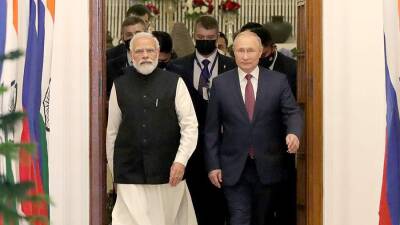 Путин и Моди обсудили эвакуацию граждан Индии из Украины