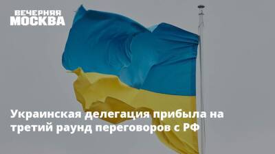 Украинская делегация прибыла на третий раунд переговоров с РФ