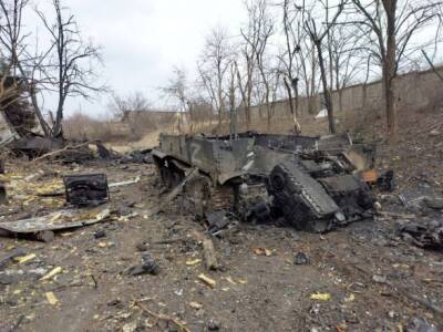 Бои за Мариуполь: морпехи и «Азов» уничтожили танковую роту российских войск. ФОТО