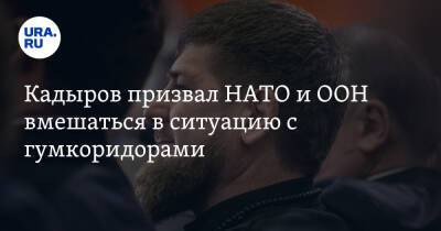 Кадыров призвал НАТО и ООН вмешаться в ситуацию с гумкоридорами
