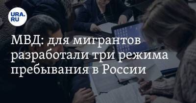 МВД: для мигрантов разработали три режима пребывания в России