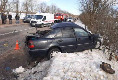 Под Волховом при столкновении грузового авто и легковушки погибли трое человек