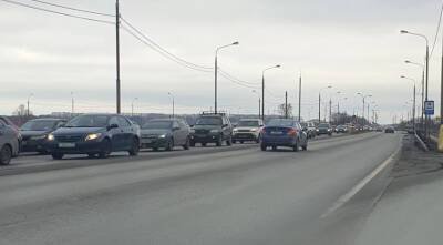 На Солотчинском шоссе Рязани образовалась пробка