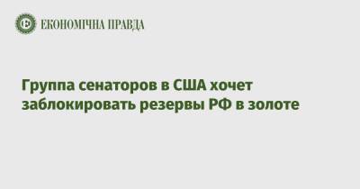 Группа сенаторов в США хочет заблокировать золотовалютные резервы РФ