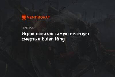 Игрок показал самую нелепую смерть в Elden Ring