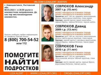 В Ростовской области загадочно пропали три школьника