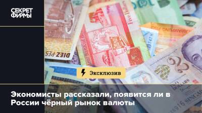 Экономисты рассказали, появится ли в России чёрный рынок валюты