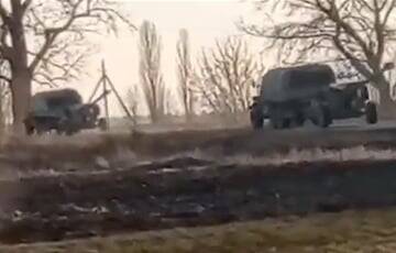 Бегство оккупантов из села в Черниговской области попало на видео
