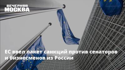 ЕС ввел пакет санкций против сенаторов и бизнесменов из России