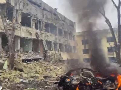 РФ разбомбила детскую больницу в Мариуполе, разрушения колоссальные, число пострадавших неизвестно – горсовет