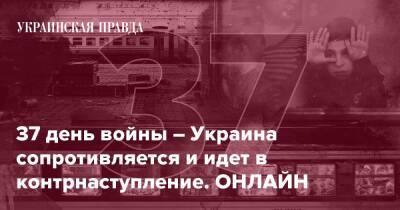 37 день войны – Украина сопротивляется и идет в контрнаступление. ОНЛАЙН