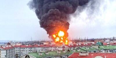 Удар по нефтебазе: в Белгороде началась эвакуация, жители в панике, на АЗС огромные очереди — видео