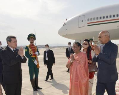 Начался госвизит президента Индии в Туркменистан (фото)