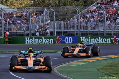 В McLaren просили Риккардо не атаковать Норриса