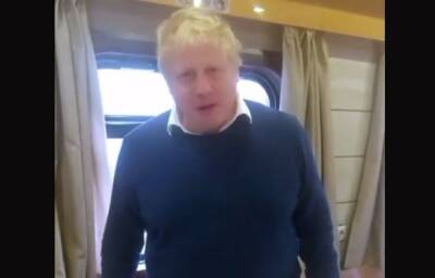 "Железные люди": премьер-министр Великобритании Джонсон мощно обратился к работникам "Укрзализныци", видео